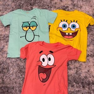 Brand New SpongeBob Kids T-Shirts Size 7/8